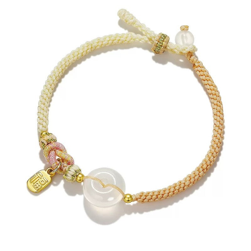 Handmade White Agate Bracelet – Feng Shui Love Jewelry