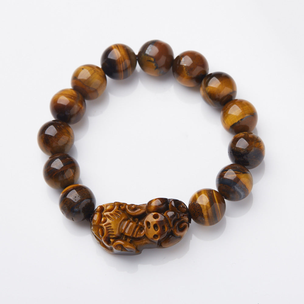 Pixiu Bracelet - Grade A Tiger Eye for Wealth & Protection Bracelet