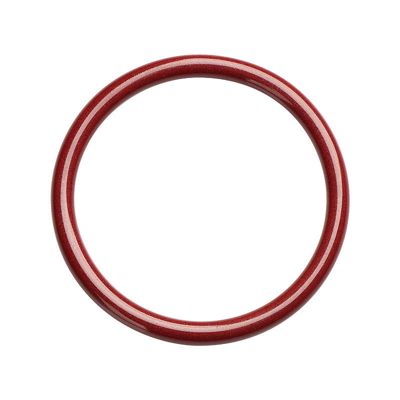 High-content cinnabar thin bangle close-up