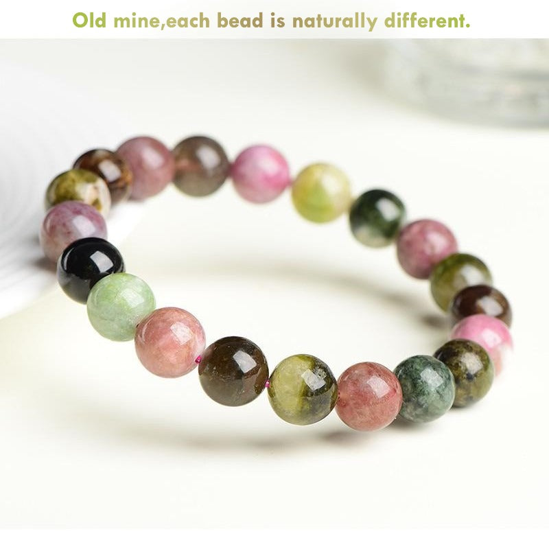 Handcrafted Multicolor Tourmaline Bracelet Luxury Gemstone
