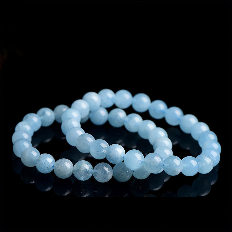 handmade aquamarine gemstone bracelet for peace and clarity