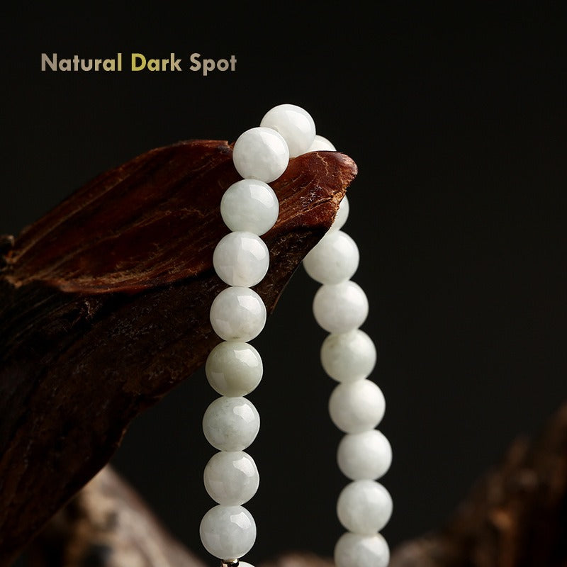 14K Gold Plated Jadeite Jade Shell Flower Bracelet – Natural A Grade Beads & Elegant Design