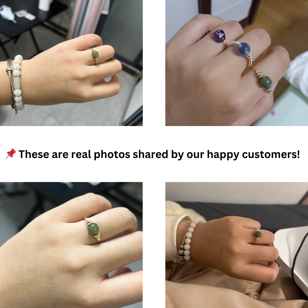 Elegant Minimalist Jade Ring for Everyday Wear