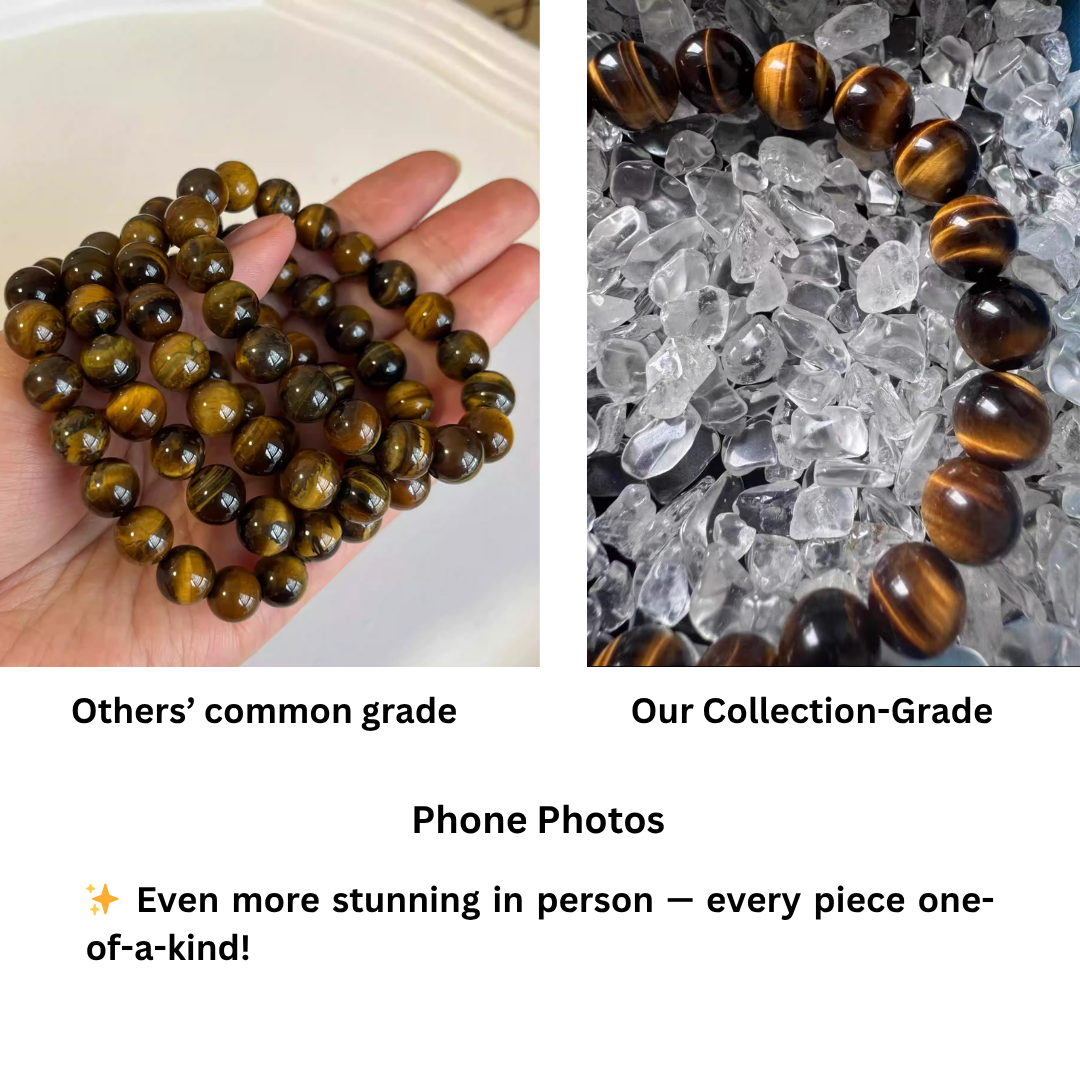Gold Lightning Tiger’s Eye Beads – Confidence and Clarity Jewelry