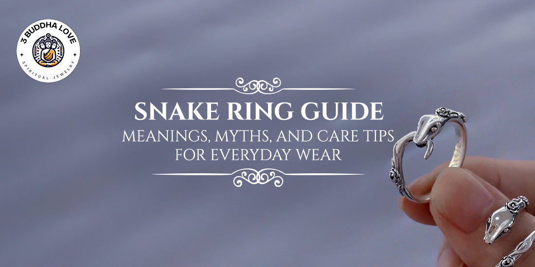 999 sterling silver snake ring symbolizing protection and transformation