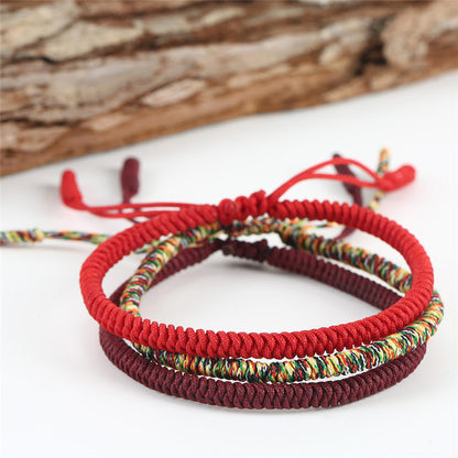 Handmade Tibetan Buddhist Bracelet - Good Luck & Protection