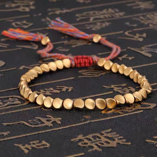 Tibetan Copper Beads Bracelet - Healing, Positivity & Protection