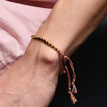 Tibetan Copper Beads Bracelet - Healing, Positivity & Protection