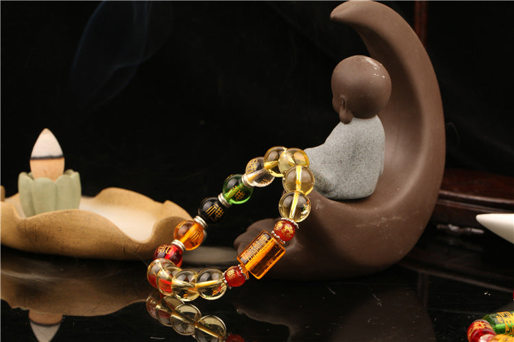 5 Wealth God Amulet Citrine Bracelet - Wealth & Success