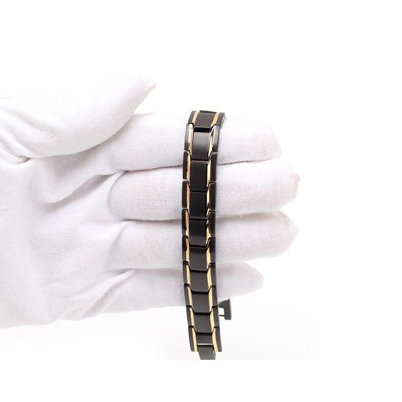 Germanium Magnetic Therapy Bracelet – Titanium 3500 Gauss with Mani Mantra