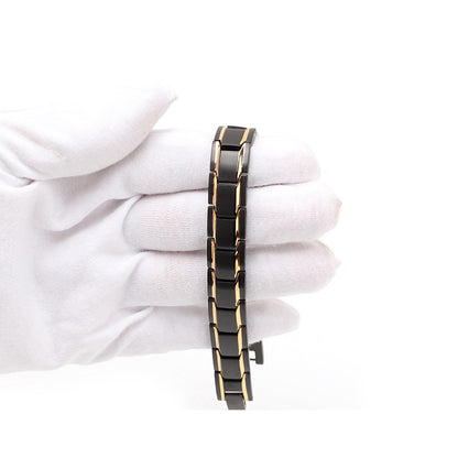 Germanium Magnetic Therapy Bracelet – Titanium 3500 Gauss with Mani Mantra