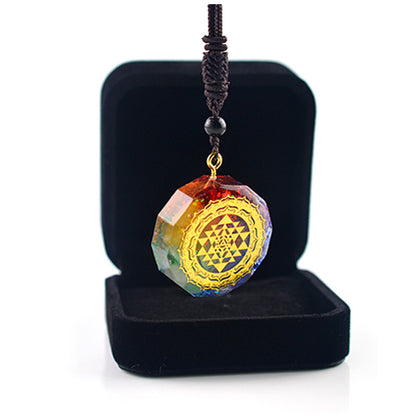 7 Chakra Orgonite Necklace - Enhance Your Energy & Balance