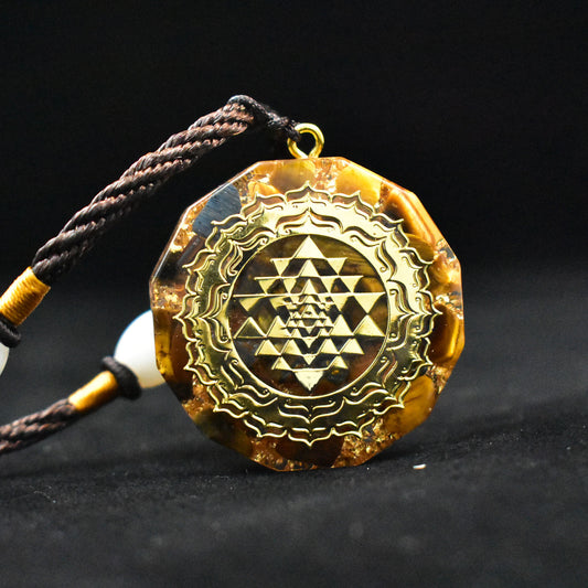 Tiger’s Eye  Orgonite Necklace - Healing & Protection