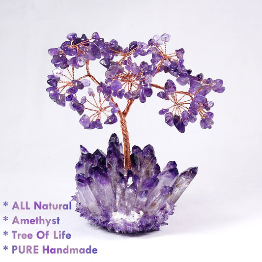 amethyst feng shui tree of life home decor natural crystal bonsai