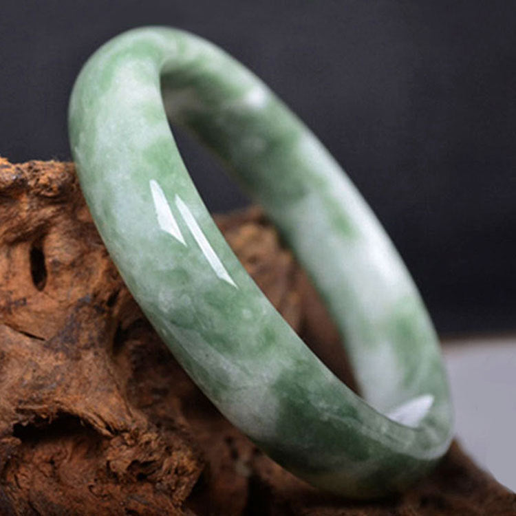 Natural Jade Bangle Bracelet - Healing & Balance