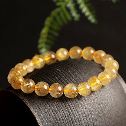 Radiant Aura Golden Crystal Bracelet – Success & Fulfillment