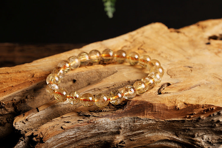 Radiant Aura Golden Crystal Bracelet – Success & Fulfillment