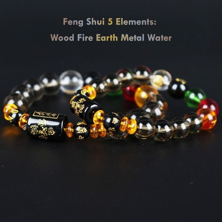 Feng Shui Five Elements Lucky Turn Bracelet – Balance, Protection & Positive Energy
