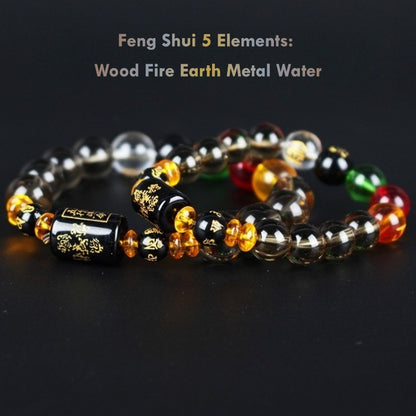 Feng Shui Five Elements Lucky Turn Bracelet – Balance, Protection & Positive Energy