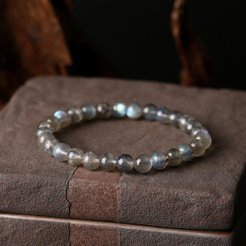 Radiant Grey Moonstone Bracelet - Natural Elegance & Healing Light