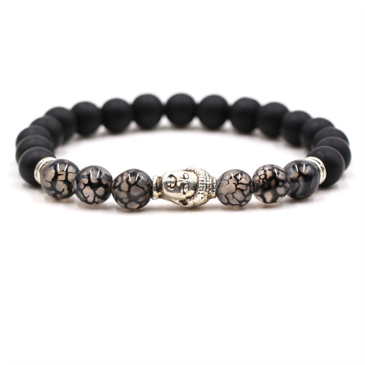 Dragon Stone Buddha Head Bracelet - Wisdom & Resilience