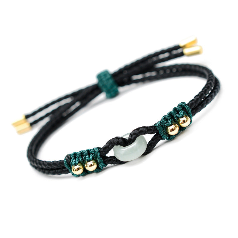 Handmade Burma Jade Bracelet - Good Luck & Harmony