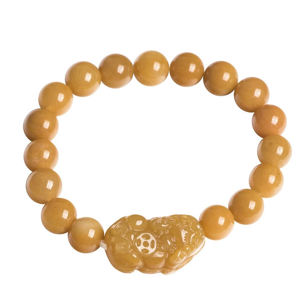 positivity yellow jade bracelet