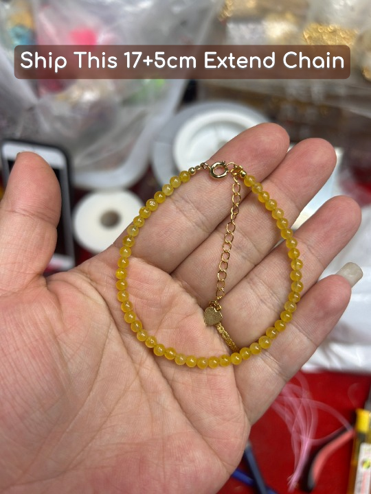 Natural Yellow Chalcedony Bracelet – Energy, Positivity & Elegance