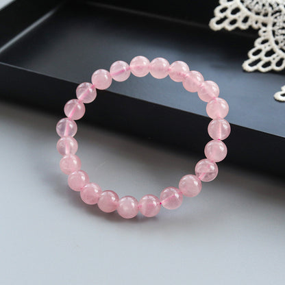 Natural Madagascar Rose Quartz Bracelet - Attract Love & Romance