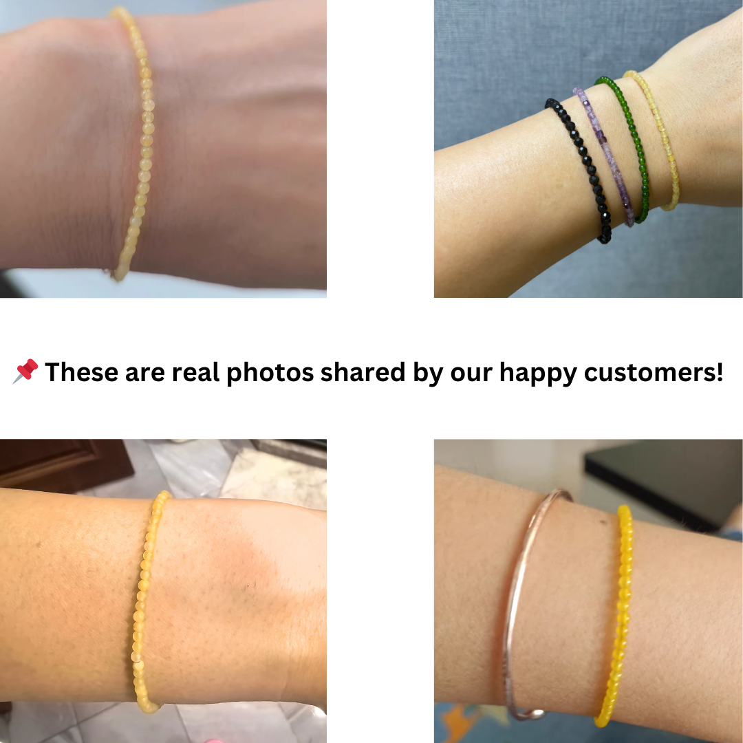 Natural Yellow Chalcedony Bracelet – Energy, Positivity & Elegance