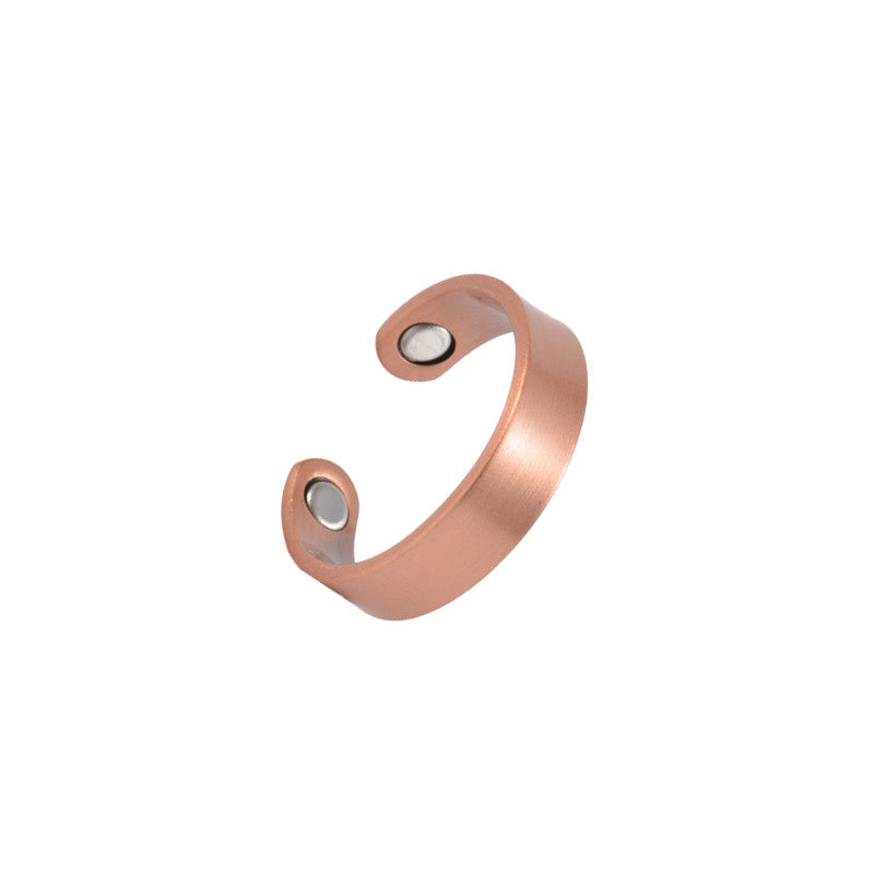 99.99% Pure Red Copper Magnetic Bangle & Ring Set – Balance & Vitality