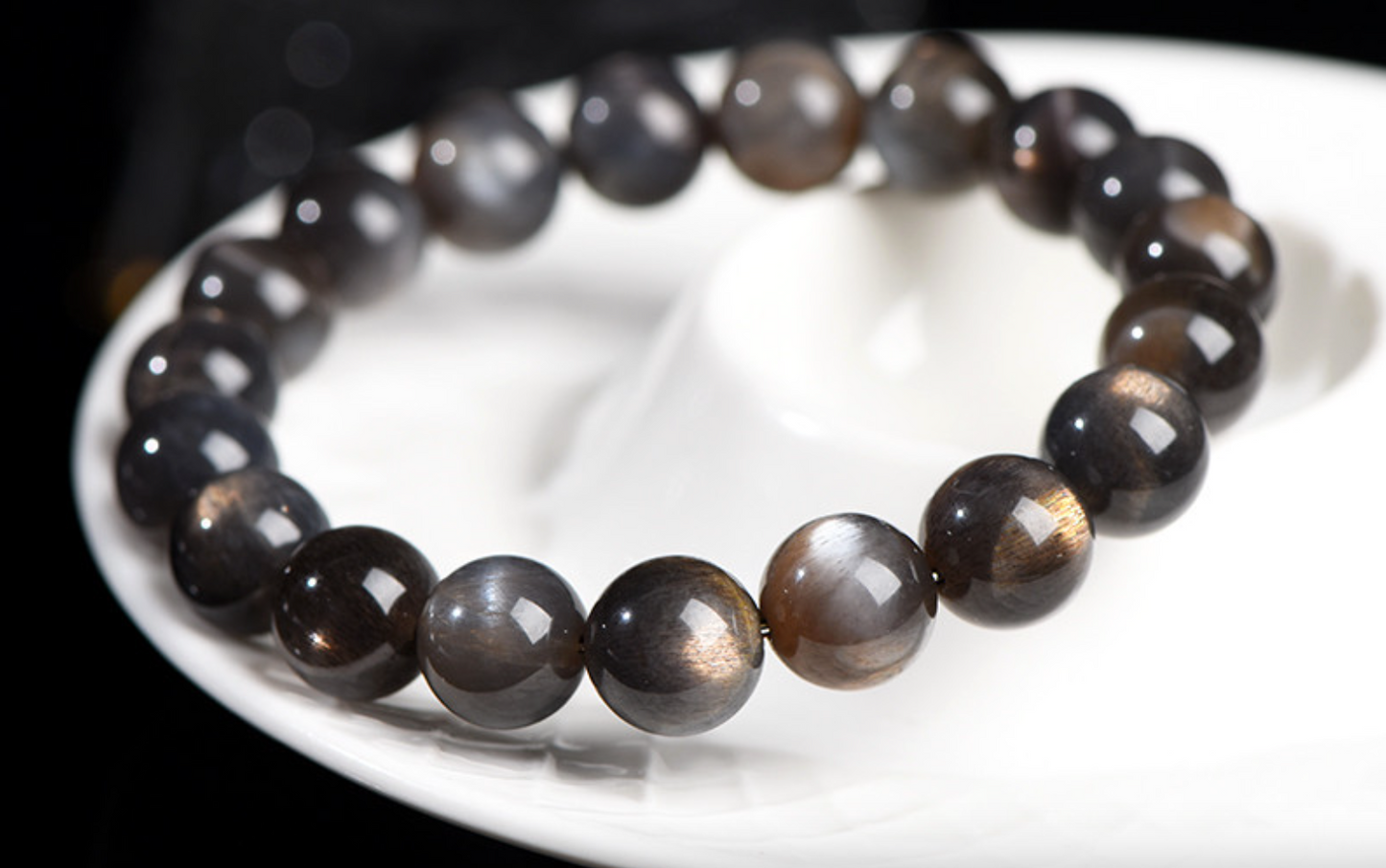 Natural Black Crystal Bracelet - Grounding and Protective