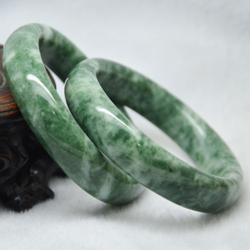 Natural Jade Bangle Bracelet - Healing & Balance