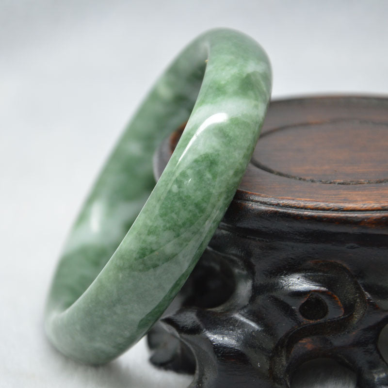 Natural Jade Bangle Bracelet - Healing & Balance