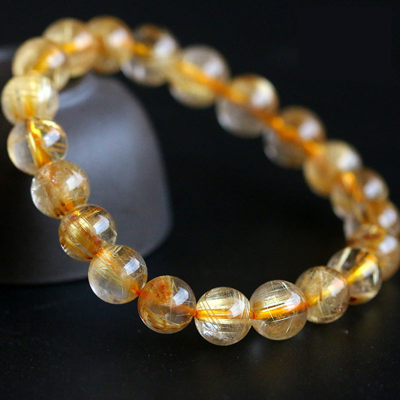 Radiant Aura Golden Crystal Bracelet – Success & Fulfillment