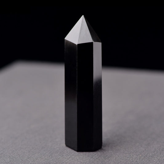 Black Obsidian Crystal Point – Grounding & Protection Stone