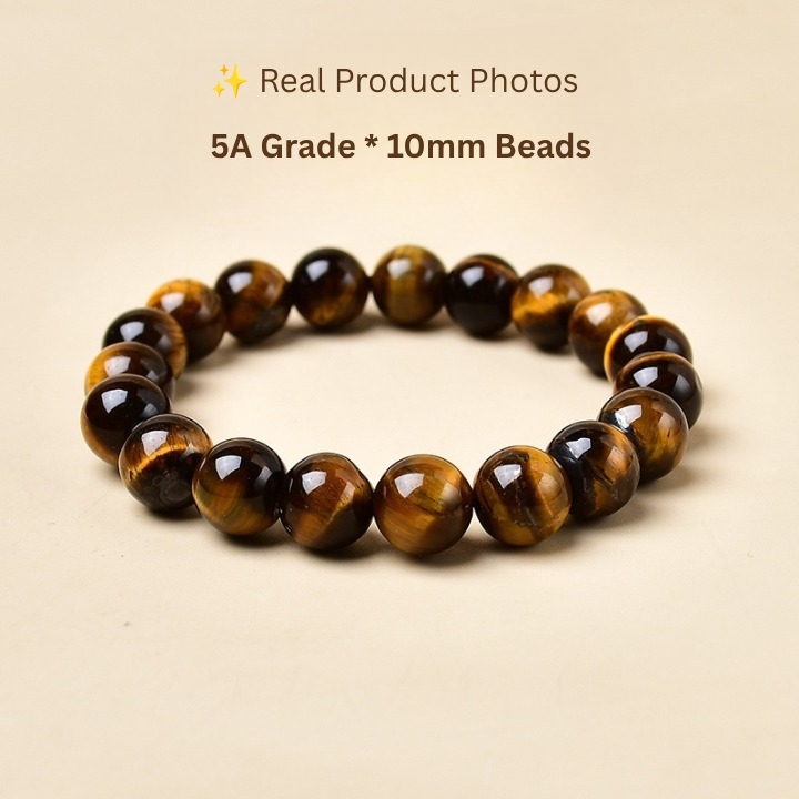 Tiger Eye bracelet available in 10mm bead size