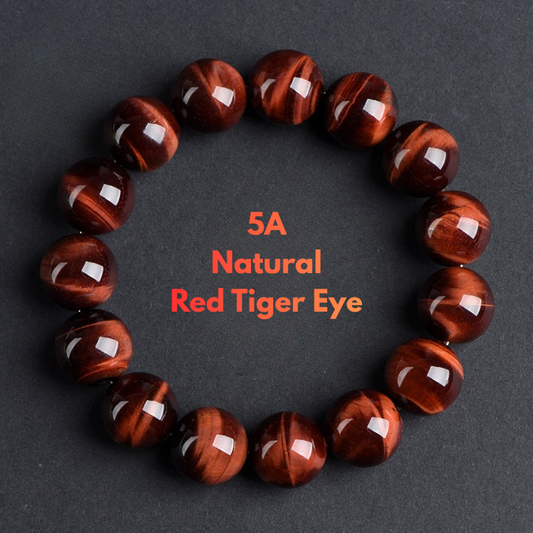 Natural Red Tiger Eye Bracelet 5A Grade Gemstone