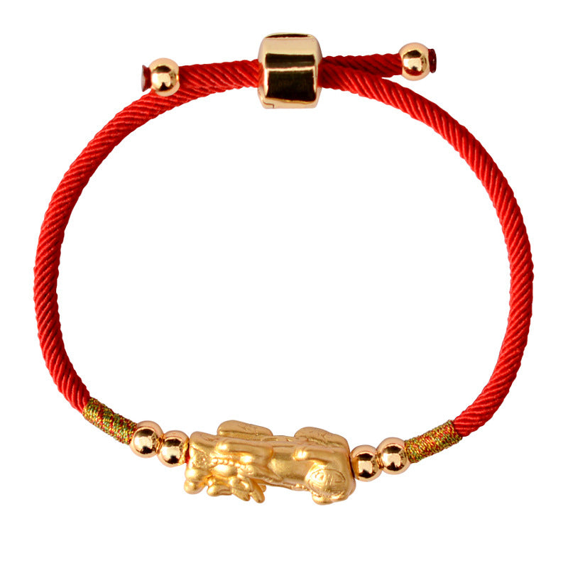 Feng Shui Pixiu Red String Bracelet - Wealth, Protection & Good Luck