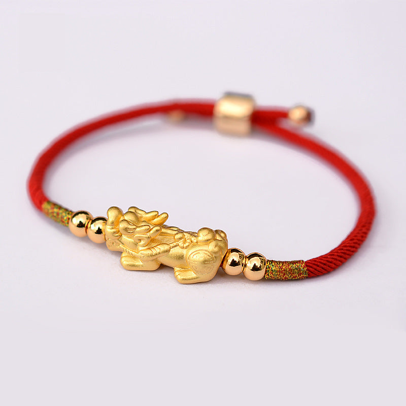 Red string piyao deals bracelet