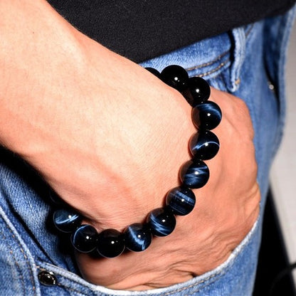 unisex gemstone bracelet for focus and protection