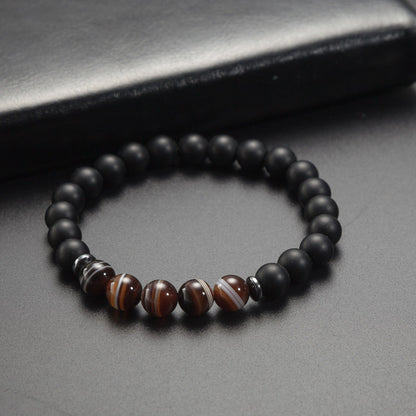 Premium Hematite & Agate Bracelets Set - Balance & Protection