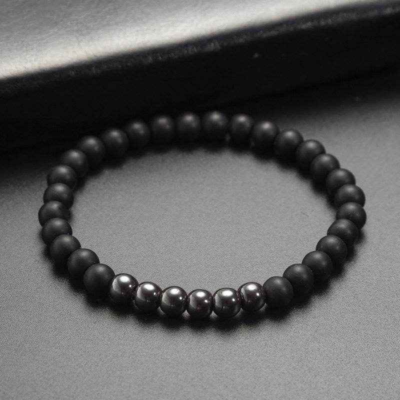 Premium Hematite & Agate Bracelets Set - Balance & Protection