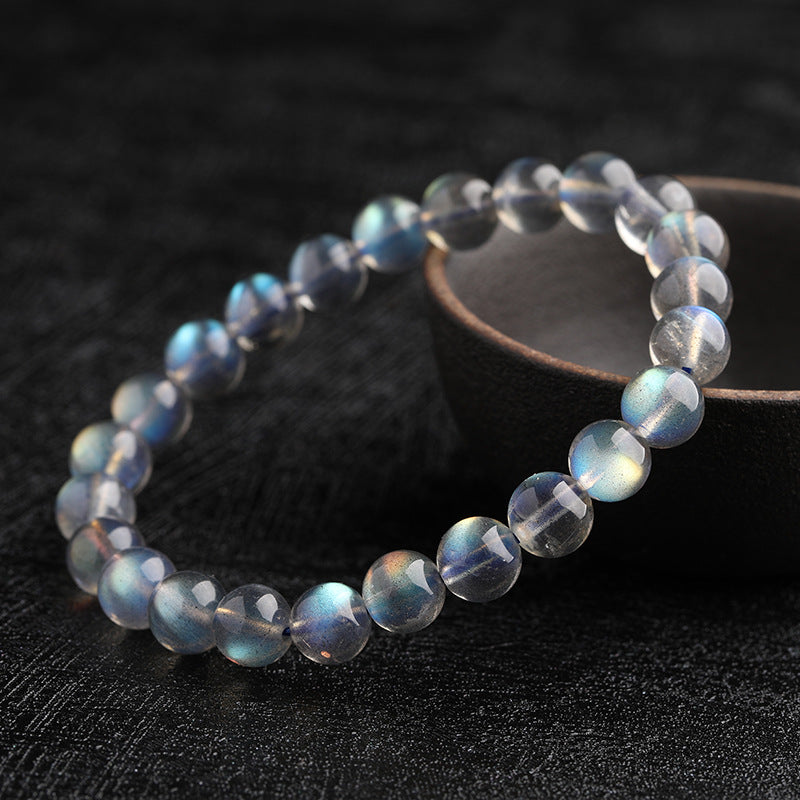 Radiant Grey Moonstone Bracelet - Natural Elegance & Healing Light