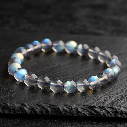 Radiant Grey Moonstone Bracelet - Natural Elegance & Healing Light