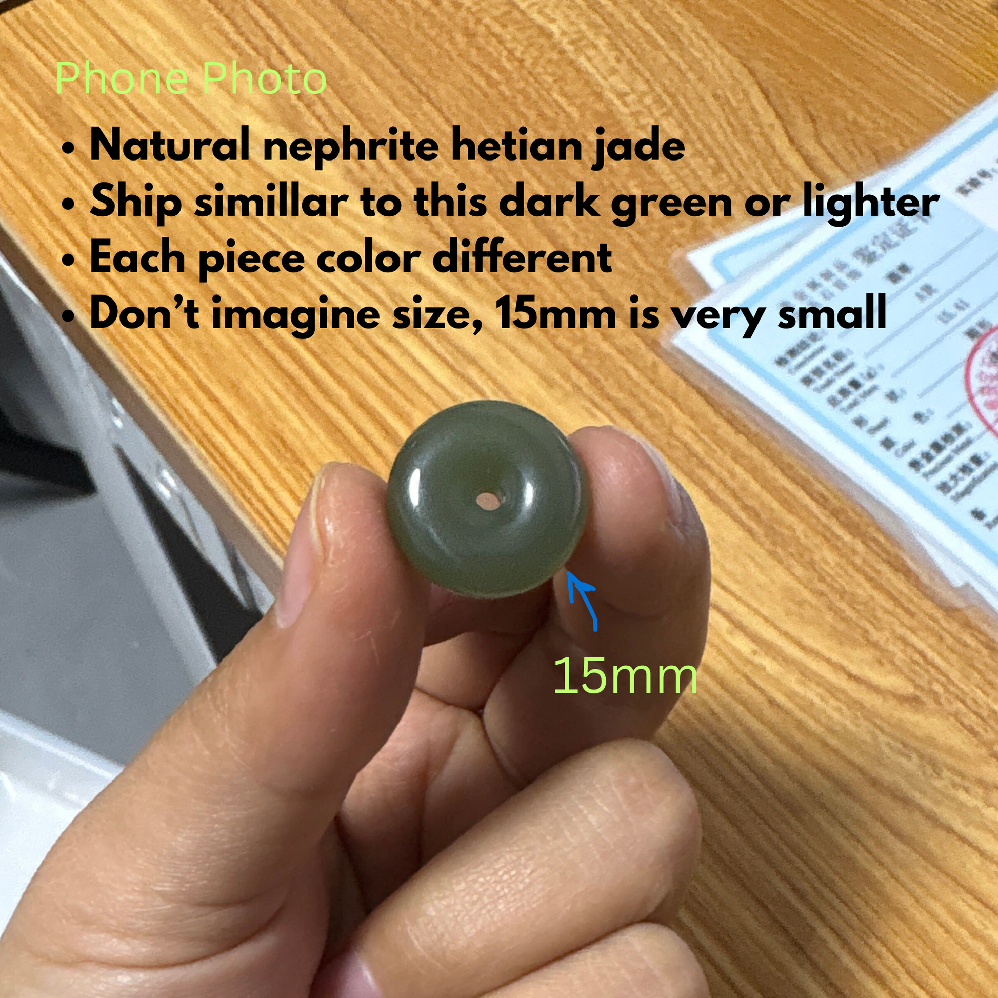 Hand-polished Hetian jade pendant close-up