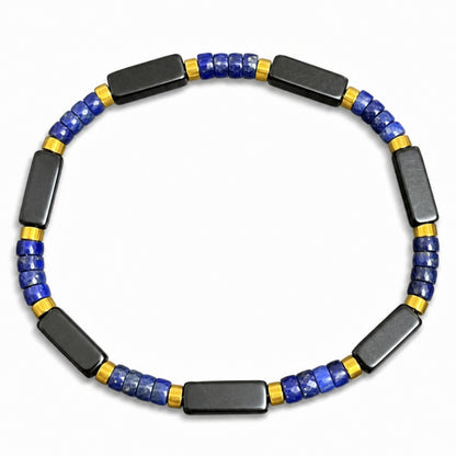Natural Lapis Lazuli Gemstone Bracelet for Men