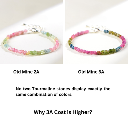 2A vs 3A Tourmaline Color Comparison Showing Richer Old Mine Gemstone Quality