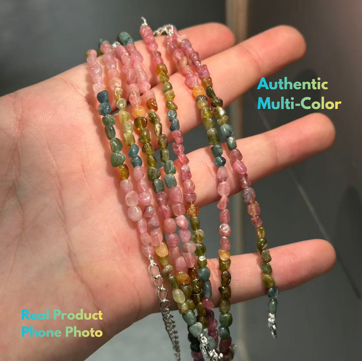 Natural Tourmaline Bracelet Featuring Vibrant Old Mine Gemstones