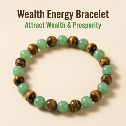 Green Aventurine and Tiger Eye Beaded Bracelet for Everyday Wear